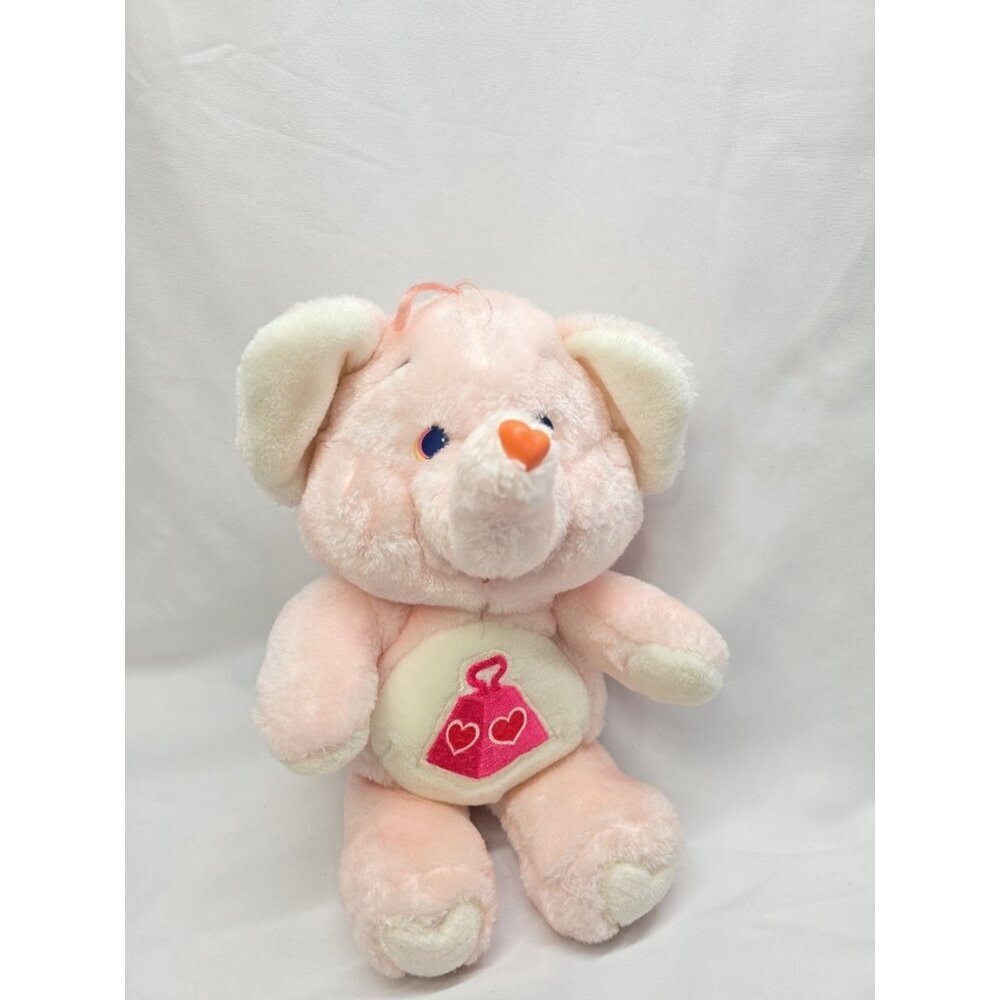 VTG Care Bears Cousins Lotsa Heart Elephant 13" Plush Stuffed 1984 Kenner 1980s